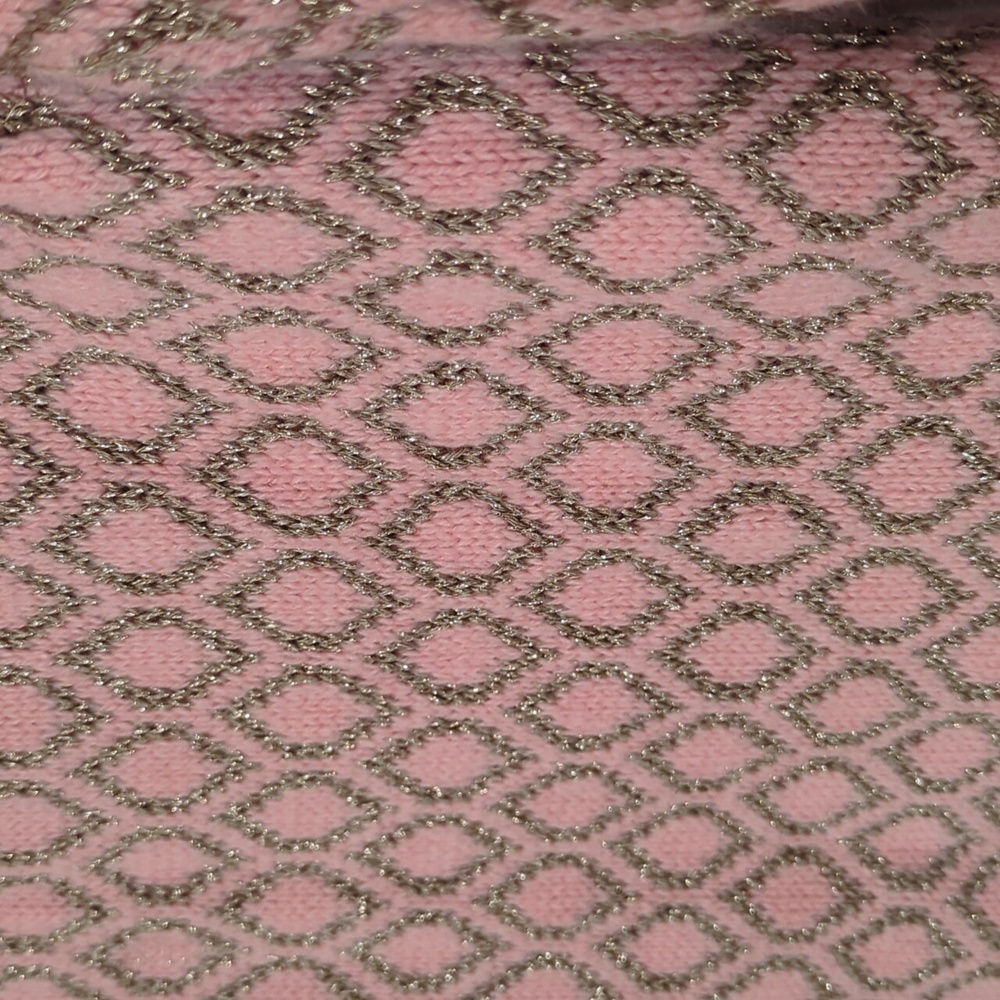 DOLCE VITA CORAL & METALLIC GOLD SWEATER - Picture 4 of 9
